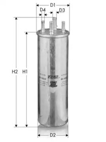 TECNECO FILTERS gs10222 -  GS10222 ФИЛЬТР ТОПЛИВНЫЙ TECNECO
